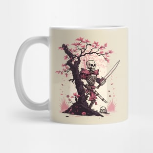 Japanese Samurai Skeleton Mug